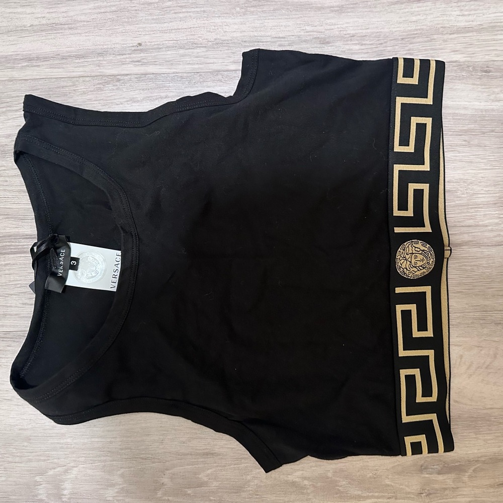 Versace Black and Gold Women's Top Authentic
